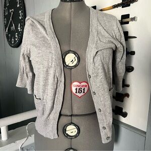 Mossimo Supply Co. Light Gray Cardigan